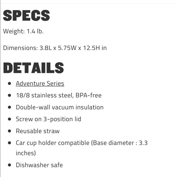 🤍Stanley Adventure Quencher Travel Tumbler 40 Oz Cream Floral Limited Edition - Picture 8 of 8